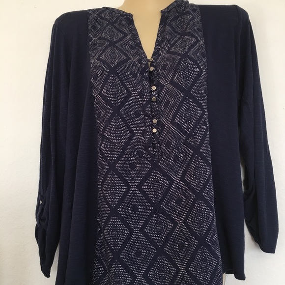 Lucky Brand Tops - Lucky Brand Navy Blue Top